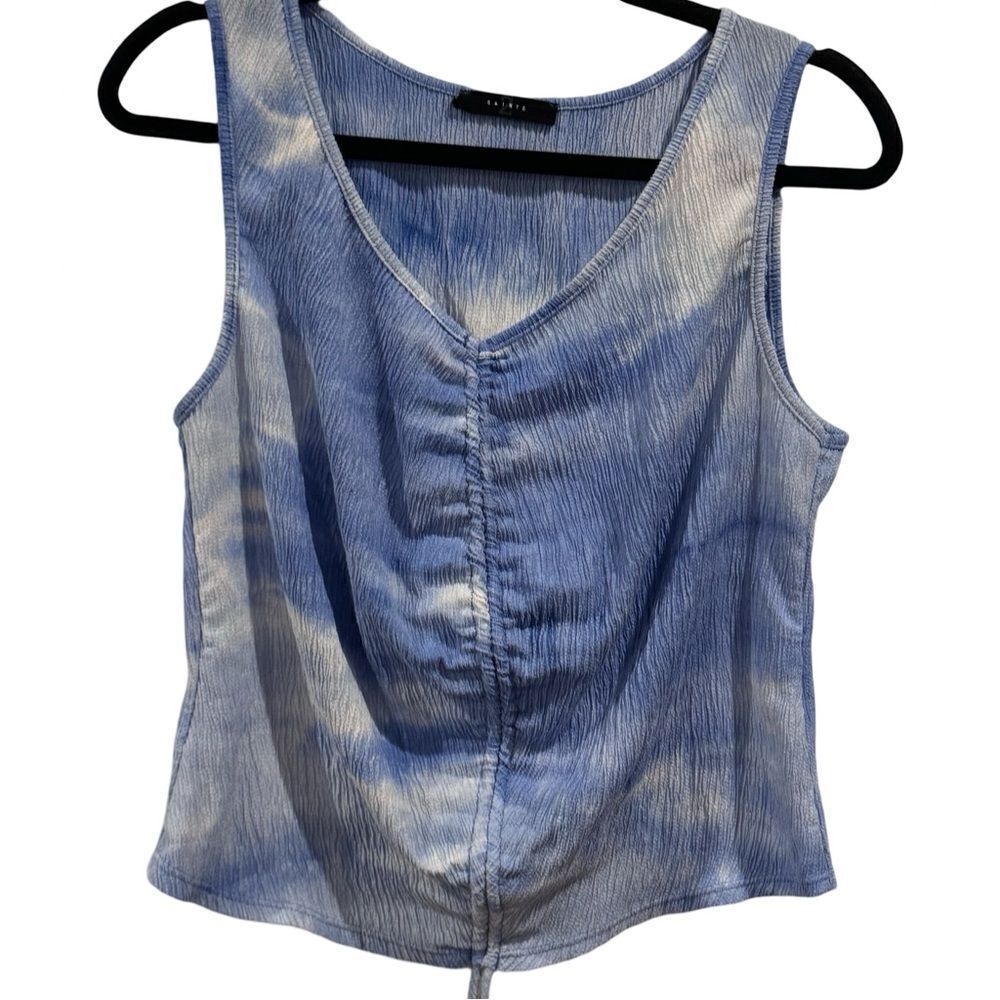 21 Saints Blue Sleeveless Front rouching tanktop size L